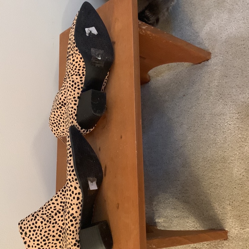 - Nwob Leopard Print Booties Size 10 - image 6